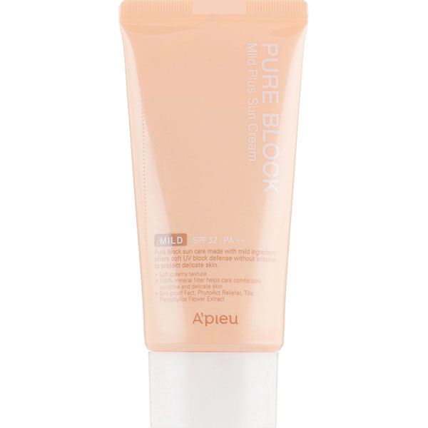 Купить солнцезащитный крем для лица A’pieu Pure Block Mild Plus Sun Cream SPF32 PA++