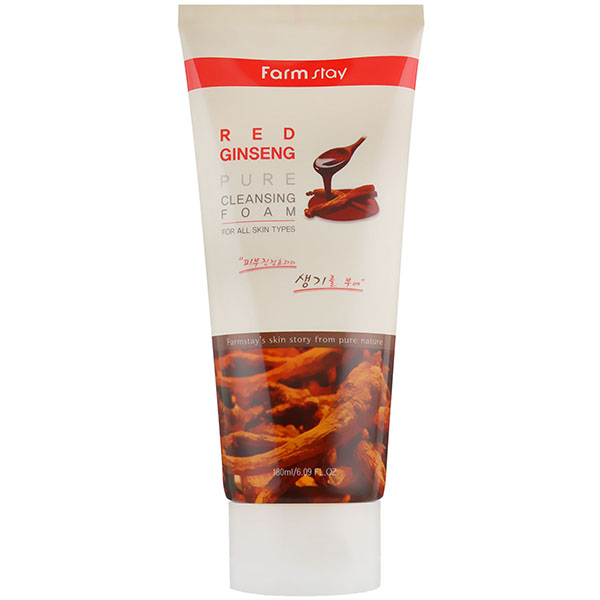 Купить пенку для умывания FarmStay Red Ginseng Pure Cleansing Foam