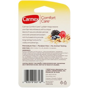 carmex-comfort-care-colloidal-oatmeal-lip-balm-mixed-berry-stick-sostav