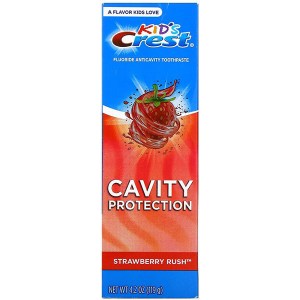 Купить зубную пасту для детей Crest Kids Cavity Protection Strawberry Rush Anticavity Fluoride Toothpaste Киев, Украина