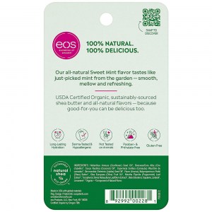 Состав бальзама для губ EOS Smooth Sphere Lip Balm Sweet Mint 
