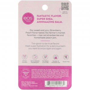 Состав бальзама для губ EOS Super Soft Shea Lip Balm Strawberry Peach 