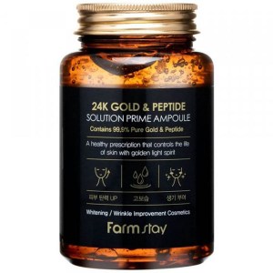 Купить антивозрастную сыворотку для лица FarmStay 24K Gold Peptide Solution Prime Ampoule