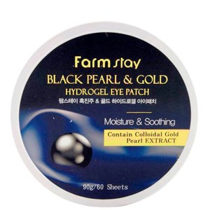 Купить патчи FarmStay Black Pearl & Gold Hydrogel Eye Patch