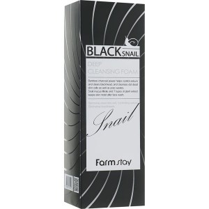 Купить пенку для умывания FarmStay Black Snail Deep Cleansing Foam Киев, Украина