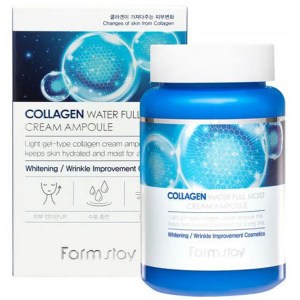 Купить крем-сыворотку для лица FarmStay Collagen Water Full Moist Cream Ampoule Киев, Украина