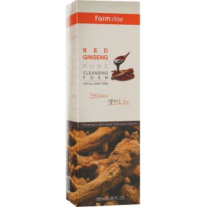 Купить пенку для умывания FarmStay Red Ginseng Pure Cleansing Foam Киев, Украина