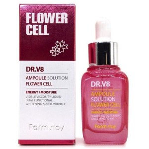 Купить сыворотку для лица FarmStay Dr.V8 Ampoule Solution Flower Cell Киев, Украина