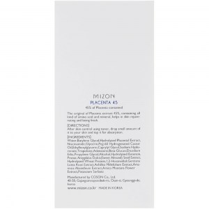 Состав сыворотки для лица Mizon Original Skin Energy Placenta 45