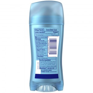 Состав дезодоранта-антиперспиранта Secret Classic Cocoa Butter Invisible Solid Antiperspirant  