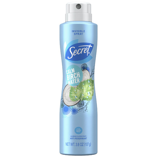 Купить дезодорант Secret Calm Birch Water Invisible Spray Antiperspirant