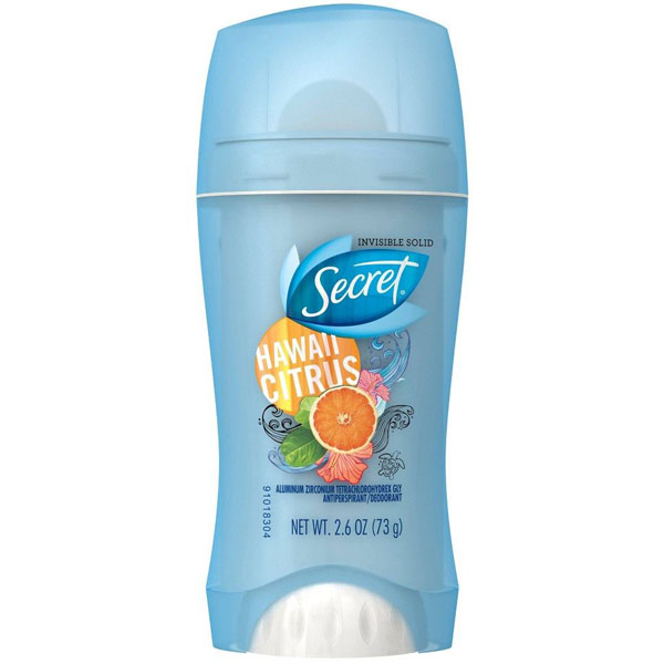 Купить дезодорант-антиперспирант Secret Hawaii Citrus Invisible Solid Antiperspirant