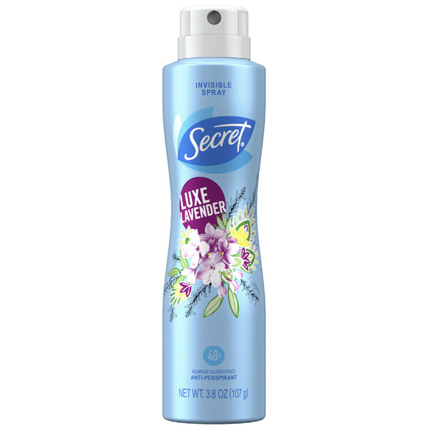 Купить дезодорант Secret Luxe Lavender Invisible Spray Antiperspirant