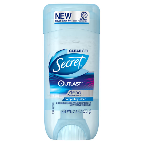 Купить дезодорант Secret Outlast Xtend Completely Clean Clear Gel Antiperspirant