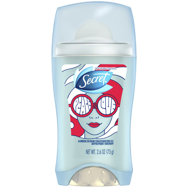 Купить дезодорант Secret Peace & Love Invisible Solid Antiperspirant