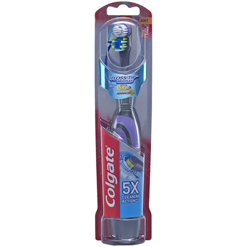 Электрическая зубная щетка «фиолетовая» Colgate Total Advanced Floss-Tip Battery Powered Toothbrush Purple
