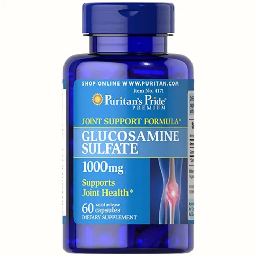 Капсулы для восстановления суставов и связок Puritan’s Pride Glucosamine Sulfate, 1000 мг.
