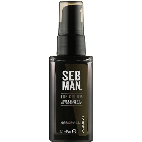 Олія для волосся та бороди Sebastian Seb Man The Groom Hair & Beard Oil, 30 мл.