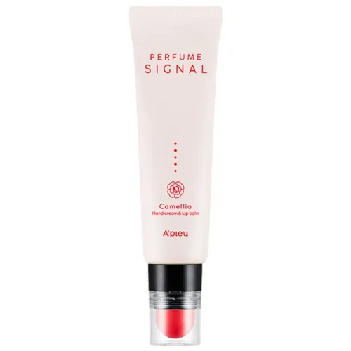 Парфумований крем для рук та бальзам для губ 2в1 «камелія» A’pieu Perfume Signal Hand Cream & Lip Balm Camellia, 32 мл.