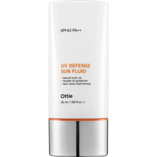 Водостойкий солнцезащитный флюид для лица и тела Ottie UV Defense Sun Fluid SPF43 PA++, 50 мл.