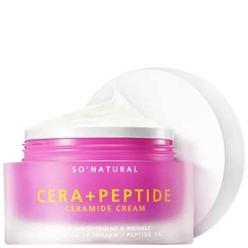 Антивозрастной крем для лица для зрелой кожи So Natural Cera + Peptide Ceramide Cream, 50 мл.