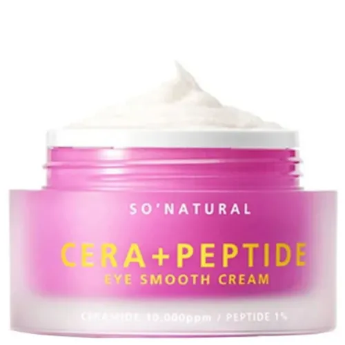 Антивозрастной крем для кожи вокруг глаз So Natural Cera + Peptide Eye Smooth Cream, 30 мл.