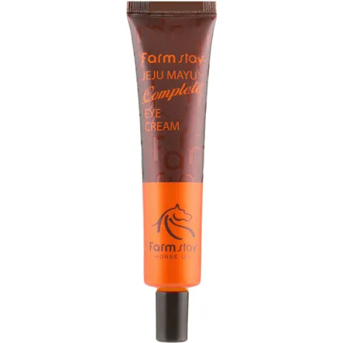 Крем для кожи вокруг глаз FarmStay Jeju Mayu Complete Eye Cream с лошадиным жиром, 45 г.
