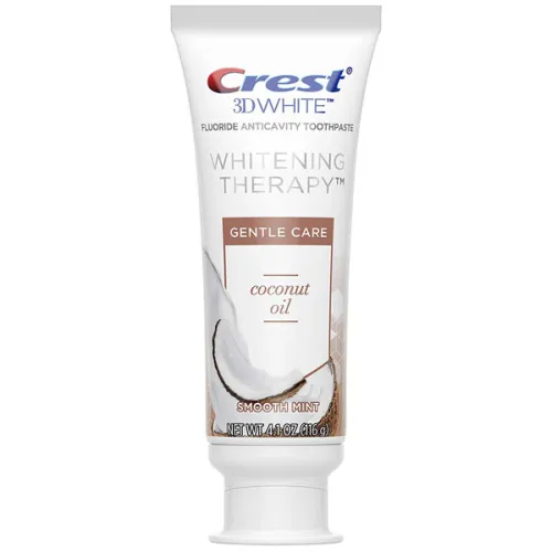 Отбеливающая кокосовая зубная паста Crest 3D White Whitening Therapy Gentle Care Coconut Oil Fluoride Toothpaste, 116 г.