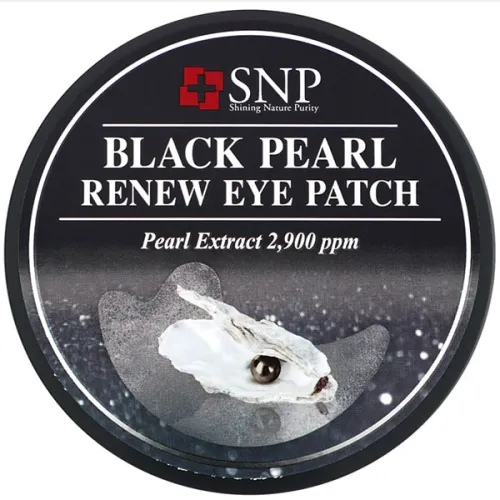 Гідрогелеві патчі для очей SNP Black Pearl Renew Eye Patch з екстрактом чорних перлів