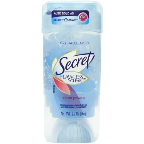 Гелевий дезодорант-антиперспірант «абсолютна чистота» Secret Flawless Clean Powder Clear Gel Antiperspirant, 76 г.