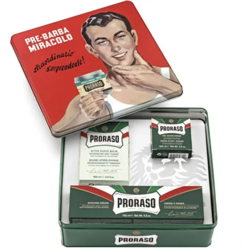 Подарунковий набір для гоління «ментол та евкаліпт» Proraso Vintage Selection Gino