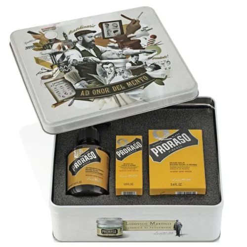 Подарочный набор по уходу за бородой «древесина и специи» Proraso Beard Kit Wood & Spice