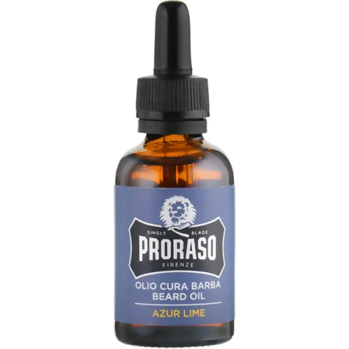 Олія для догляду за бородою «блакитна свіжість» Proraso Beard Azur Lime Oil, 30 мл.