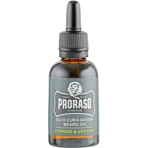 Масло по уходу за бородой «кипарис и ветивер» Proraso Beard Cypress & Vetyver Oil, 30 мл.