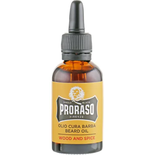 Масло по уходу за бородой «древесина и специи» Proraso Beard Wood & Spice Oil, 30 мл.