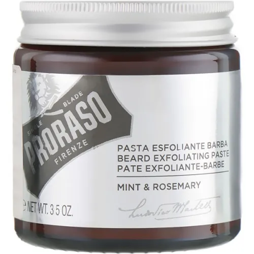 Скраб для бороди та обличчя «м’ята та розмарин» Proraso Exfoliating Paste Mint & Rosemary, 100 мл.