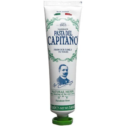 Зубна паста «натуральні трави» Pasta Del Capitano Natural Herbs, 75 мл.
