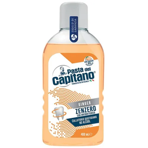 Ополаскиватель для полости рта Pasta Del Capitano Ginger Mouthwash со вкусом имбиря, 400 мл.