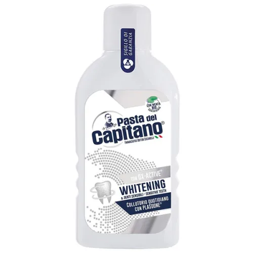 Ополаскиватель для полости рта для отбеливания зубов Pasta Del Capitano Whitening Mouthwash, 400 мл.