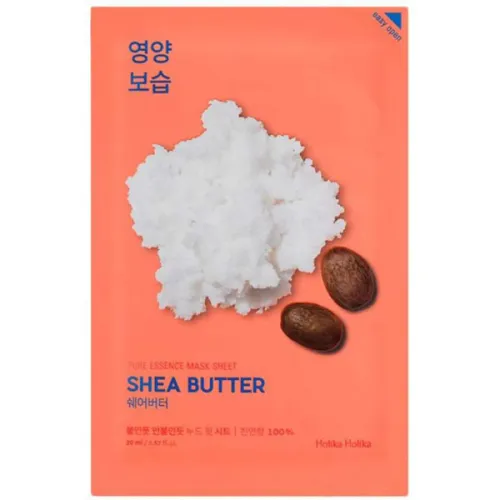 Тканинна маска для обличчя Holika Holika Pure Essence Mask Sheet Shea Butter з олією ши, 20 мл.