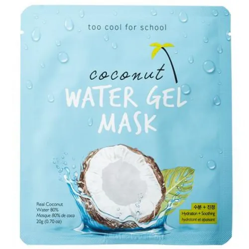 Маска для обличчя Too Cool For School Coconut Water Gel Mask з екстрактом кокосової води, 30 г.