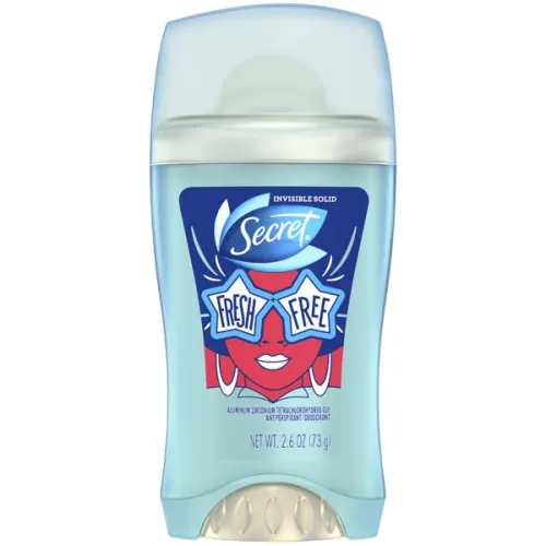 Кремовий дезодорант-антиперспірант «вільна свіжість» Secret Fresh Free Invisible Solid Antiperspirant, 73 г.