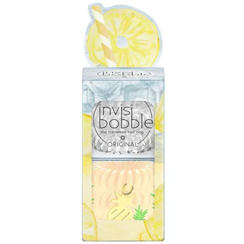 Набір резинок для волосся «прозора та жовта» Invisibobble Desert Bloom Happy Hour Just Pine