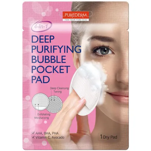 Очищающий пузырьковый пад для лица Purederm Deep Purifying Bubble Pocket Pad, 4 г.