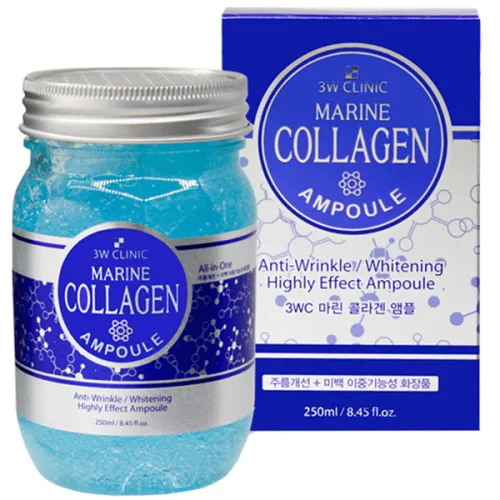 Ампульная сыворотка для лица 3W Clinic Marine Collagen Ampoule с морским коллагеном, 250 мл.