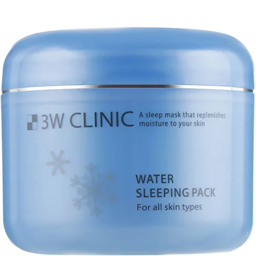 Зволожуюча маска для обличчя 3W Clinic Water Sleeping Pack з рожевою водою., 100 мл.