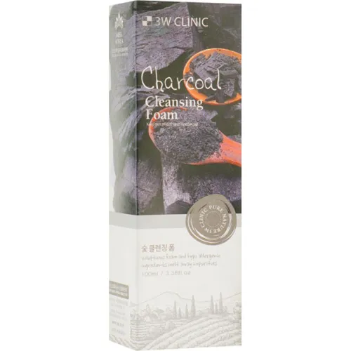 Пенка для умывания 3W Clinic Cleansing Foam Charcoal, 100 мл. - вид 2