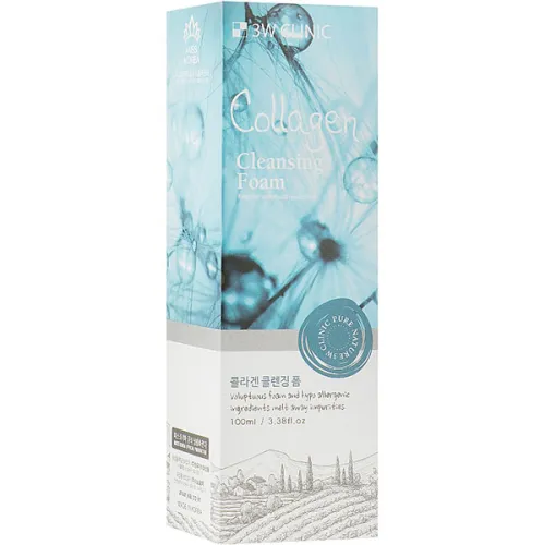 Пенка для умывания 3W Clinic Cleansing Foam Collagen, 100 мл. срок год. до 05.26 - вид 2