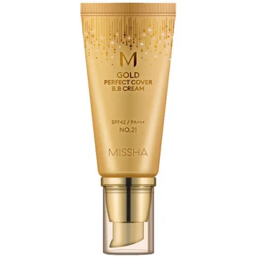 ВВ-крем Missha M Gold Perfect Cover BB Cream SPF42/PA+++ с идеальным бархатным покрытием, 50 мл.