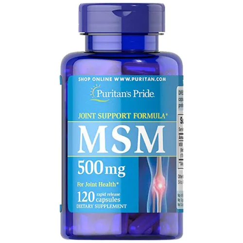 Метилсульфонилметан для восстановления суставов и связок Puritan’s Pride MSM, 500 мг.